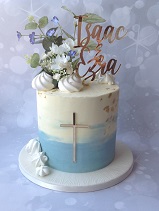 Boys Christening Cake